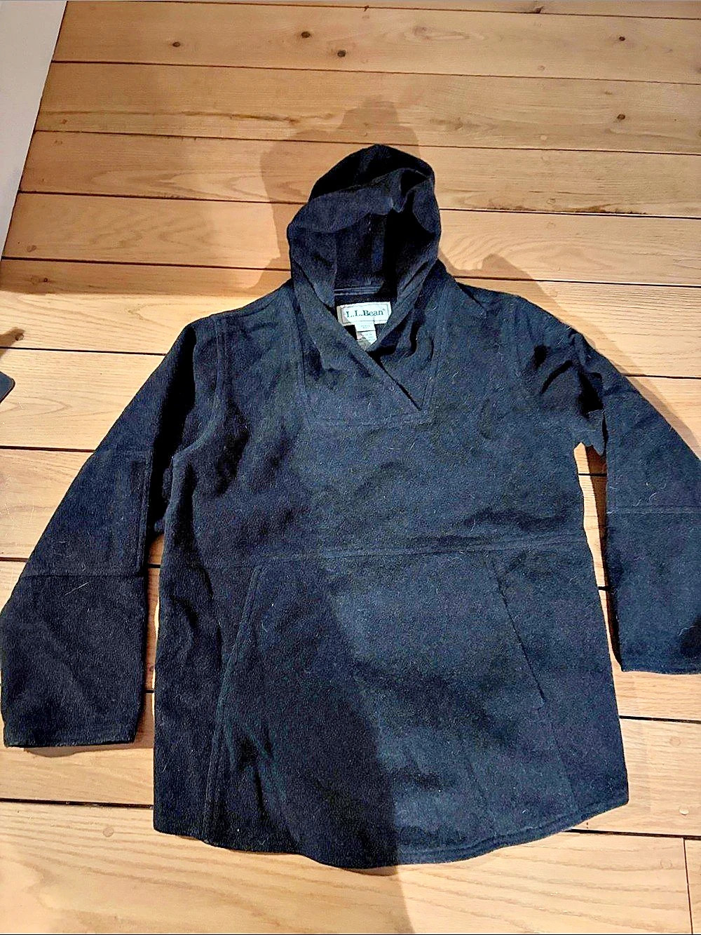 L.L.Bean Women'Small Wool Blend Hooded Jacket Size Small